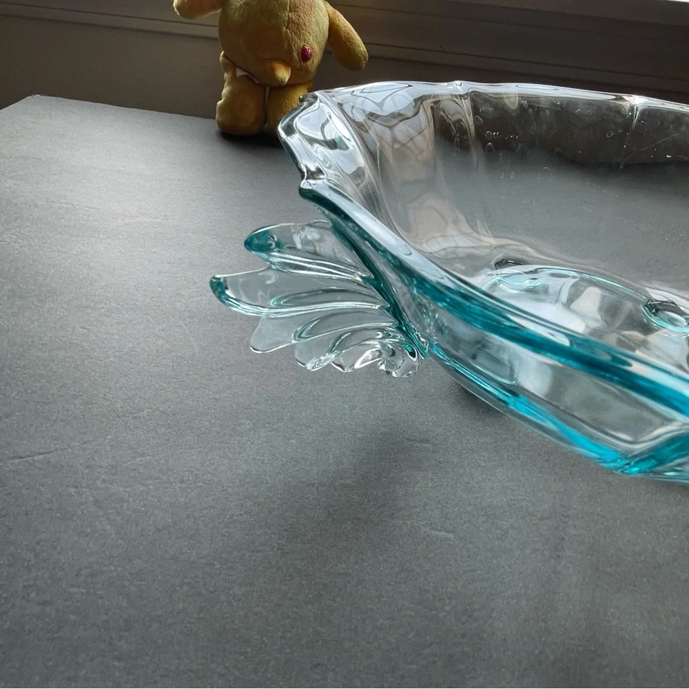 Glass Bowl Double‎ Bow Handle Serving Bowl Holiday Party